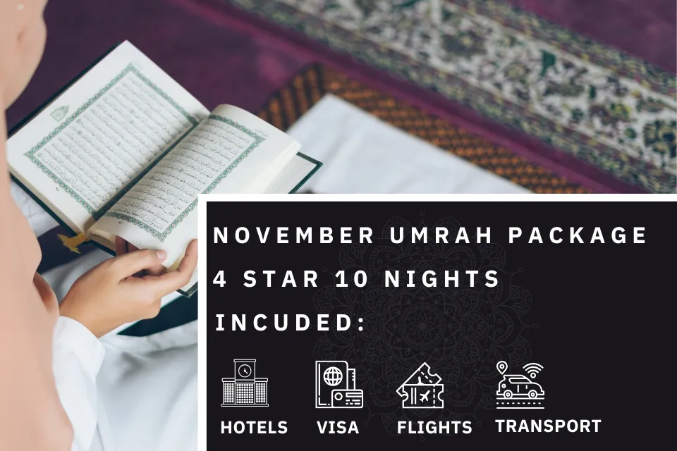 10 Nights 4 Star November Umrah Package