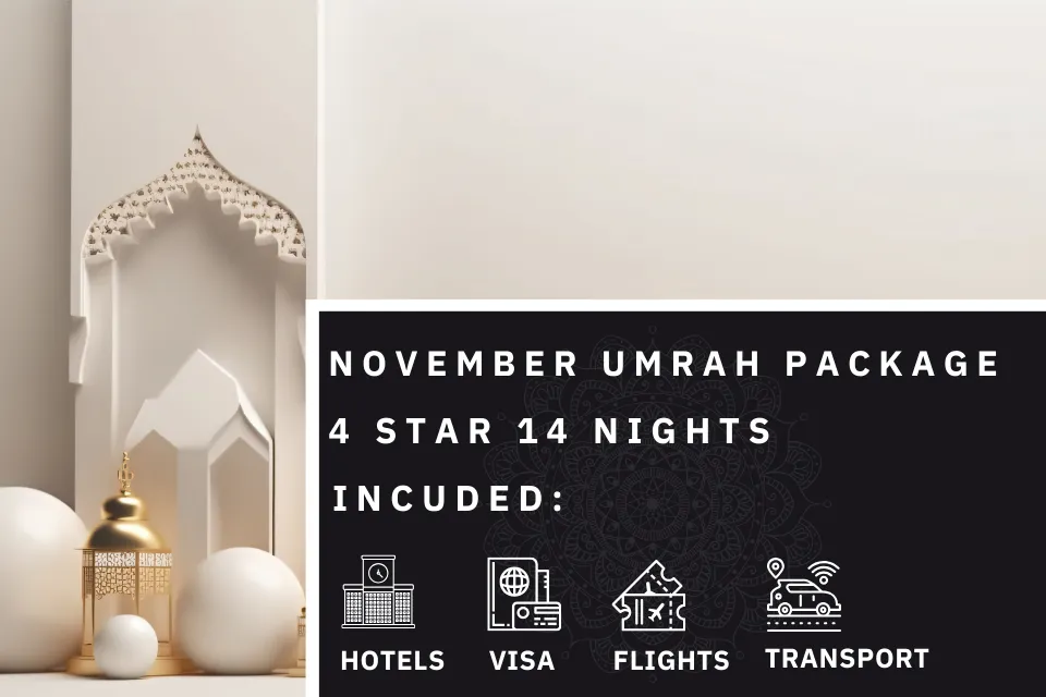 14 Nights 4 Star November Umrah Package 