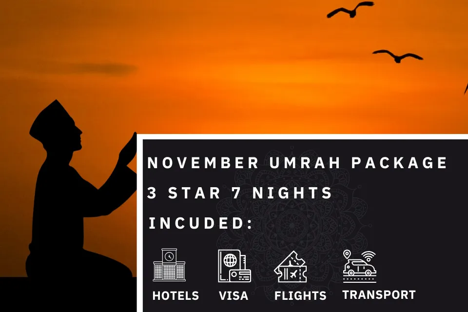 7 Nights 3 Star November Umrah Package