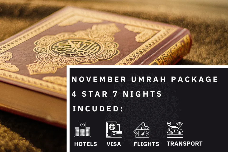 7 Nights 4 Star November Umrah Package